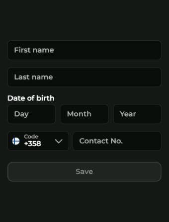 Goldzino Casino Personal Data