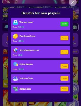 GseeWin Casino Available Bonuses