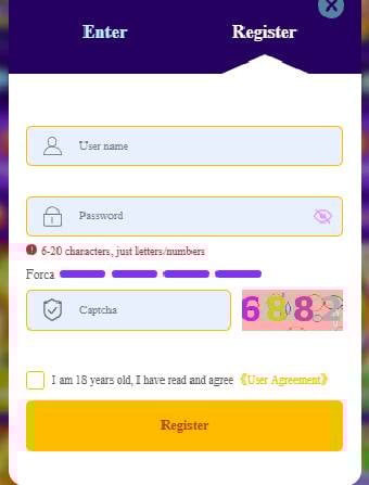 GseeWin Casino Registration Form