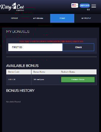 Kittycat Casino Promo Code