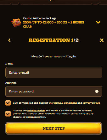 Lizaro Casino Registration