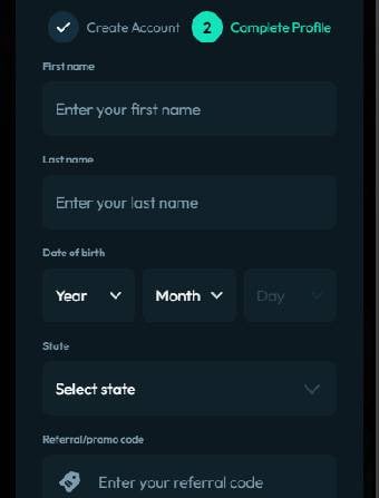 MoonSpin Casino Personal Info