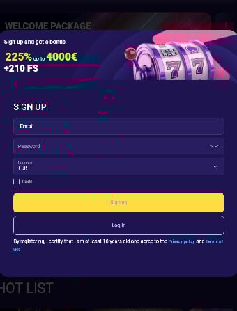 Vibro.bet Casino Sign Up