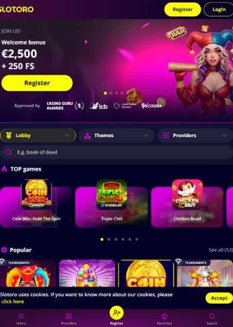 slotoro casino welcome bonus 1