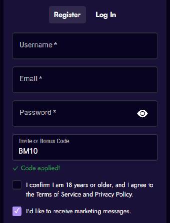 Ezz Casino Registration Page