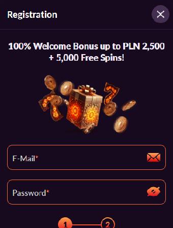 Fireball Casino Registration Page
