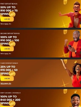 Jabulabets Casino Welcome Package