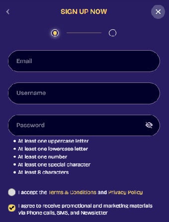 LuckNation Casino Registration