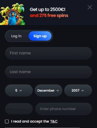 MonacoJack Casino Personal Data