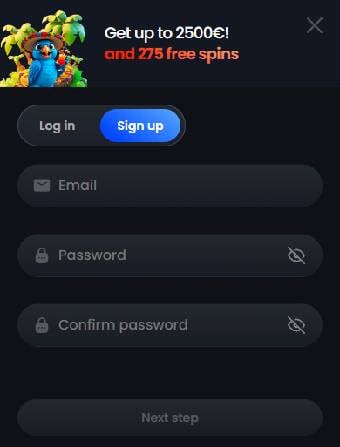MonacoJack Casino Registration Page