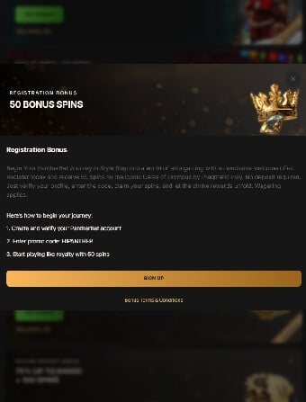 PantherBet Casino No Deposit Bonus