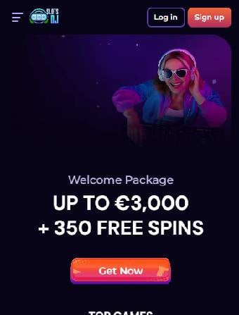 SlotsDj Casino Main Page