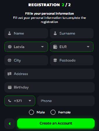 SpinMills Casino Personal Data