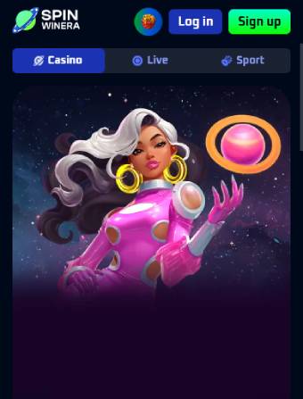 SpinWinera Casino Main Page