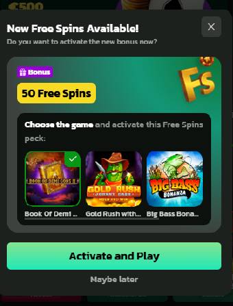 WinBeatz Casino Free Spins