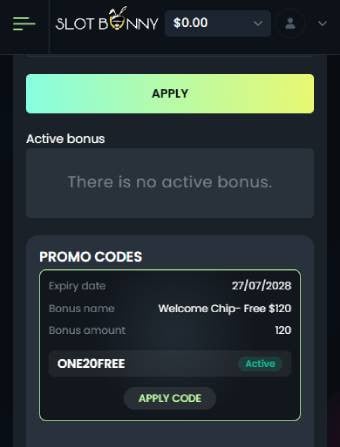 SlotBonny Casino No Deposit Bonus