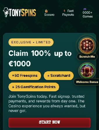 50 Freispiele Tonyspins Casino: Was Spieler wissen sollten