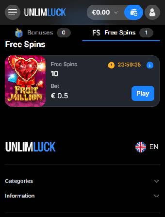 Unlimluck Casino Free Spins