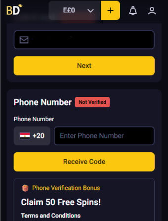 BetDahab Casino No Deposit Bonus