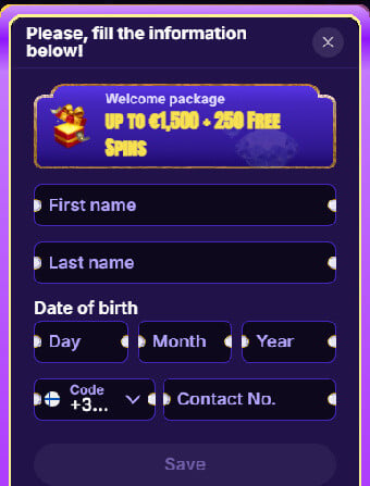 CasinoBossy Personal Info