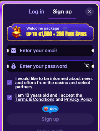CasinoBossy Registration