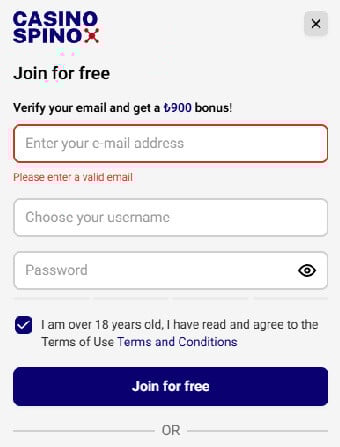 CasinoSpino Registration