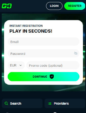Go4Casino Registration