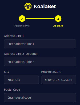 KoalaBet Casino Address