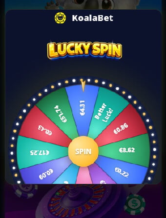 KoalaBet Casino Lucky Wheel