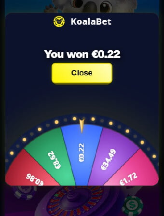 KoalaBet Casino No Deposit Result