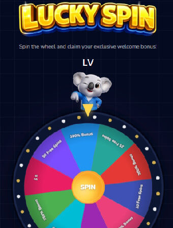 KoalaBet Casino Wheel
