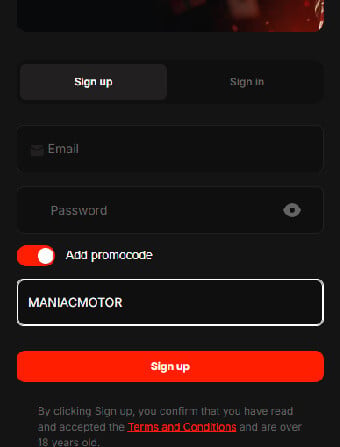 Motor Casino Registration