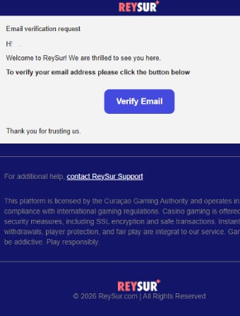 Reysur Casino Email