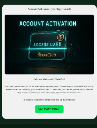 StakeClub Casino Email
