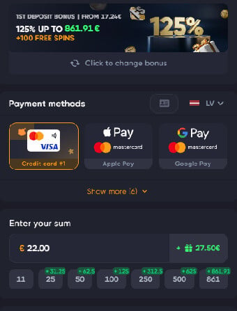 Spinarium Casino Deposit
