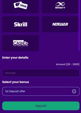 Zinkra Casino Welcome Bonus 1