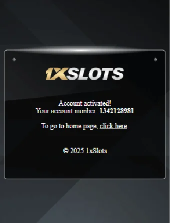 1xSlots Casino Account Active