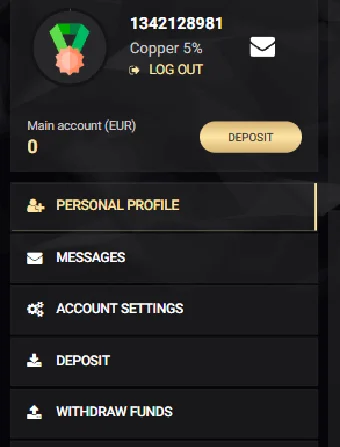 1xSlots Casino Personal Data