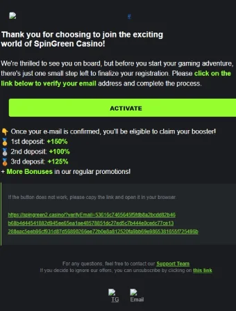 Spingreen Casino No Deposit Bonus 2