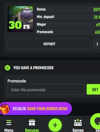 Spingreen Casino No Deposit Bonus 4