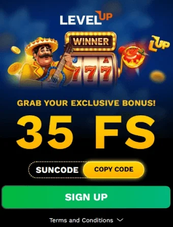 LevelUp Casino No Deposit Bonus 1
