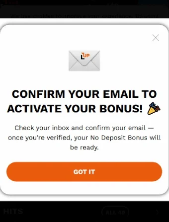 LevelUp Casino No Deposit Bonus 4