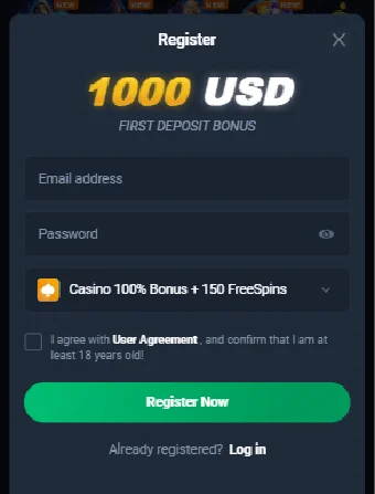Coins Game Casino Registration From