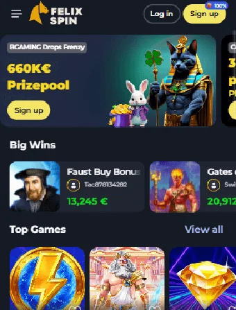 Felix Spin Casino Register