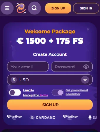 Sign Up Button