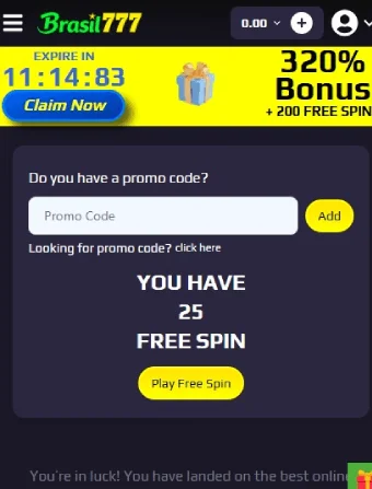 Brasil777 Casino No Deposit Bonus 5