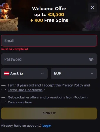 Rockwin Casino No Deposit Bonus 1