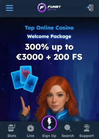 FunzyBets Casino Welcome Bonus 1