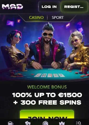Madcasino Welcome Bonus 1