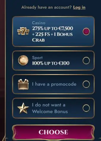 RichRoyal Casino Welcome Bonus 1
